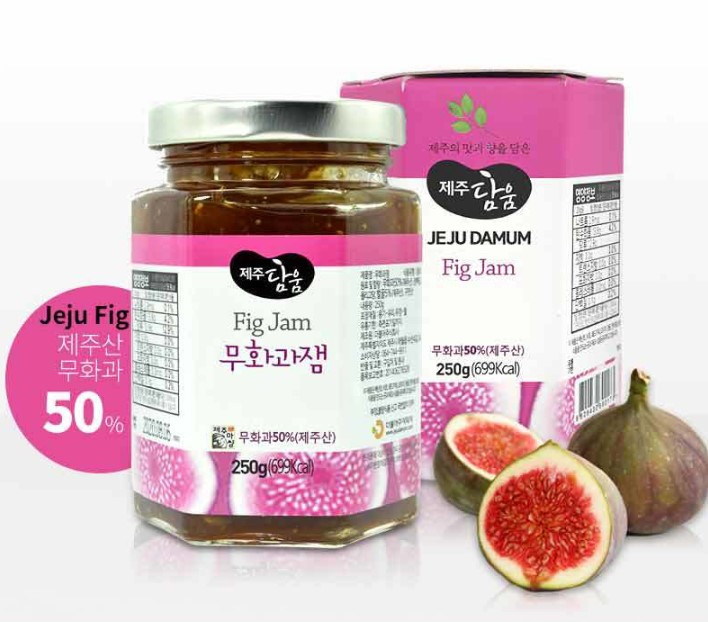 (1+1) Jeju Fig Jam_Red Kiwi Jam 250g_HACCP_Food Color FREE_HFCS FREE_Synthetic Preservative FREE