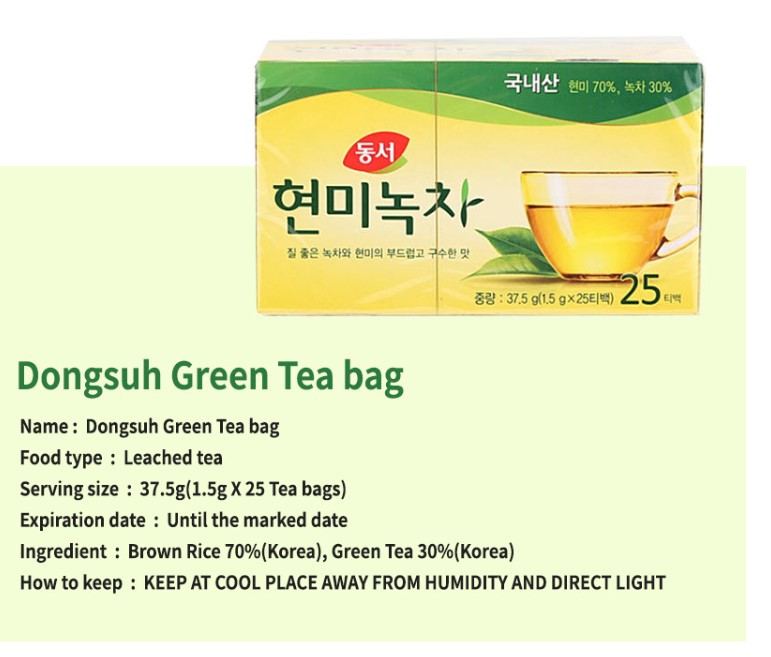 Nongshim Dongsuh Korean Tea/Green Tea/Tea bag