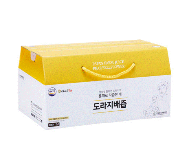Korean 100% SqueezeJuice 100ml X 20ea PearBellflower