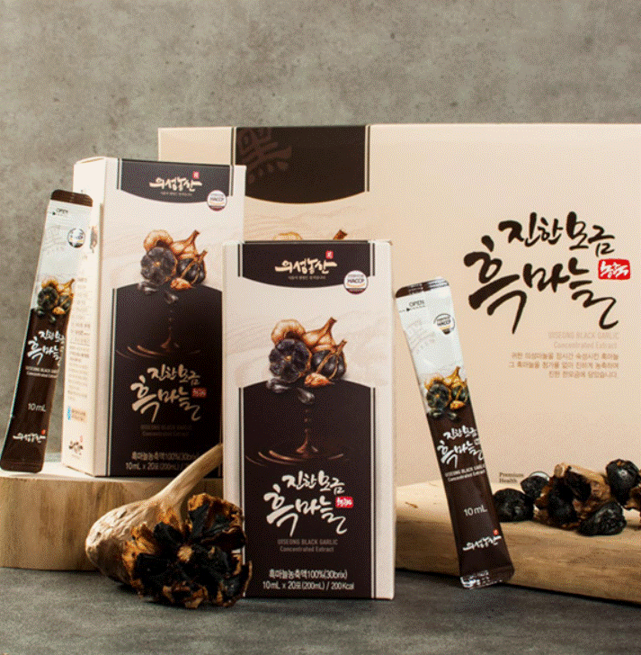 [GB] Korean Food Black Garlic Extract 10ml x 60 sticks - Origin Uiseng Korea