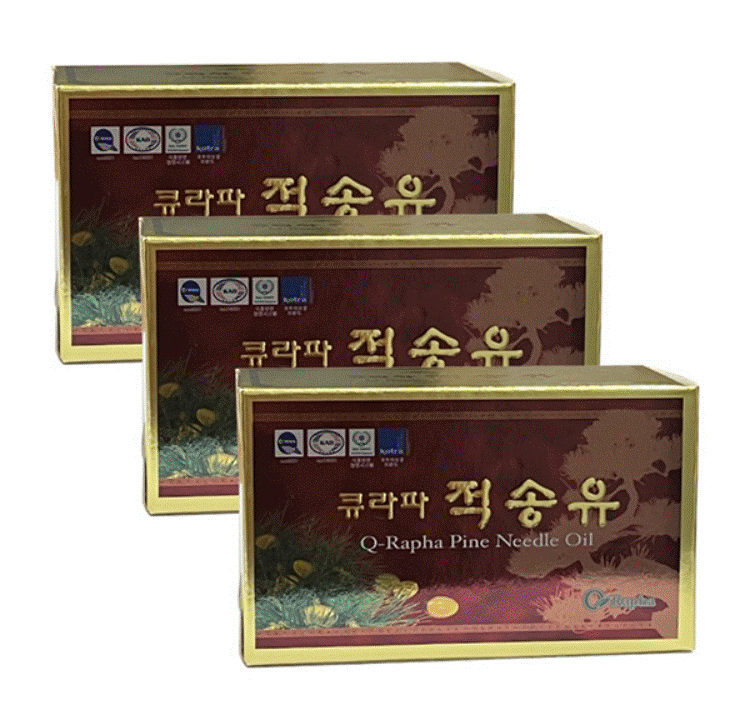 [GB] Wild Crafted Korean Red Pine Needle Oil 180 Capsules Certification FDA