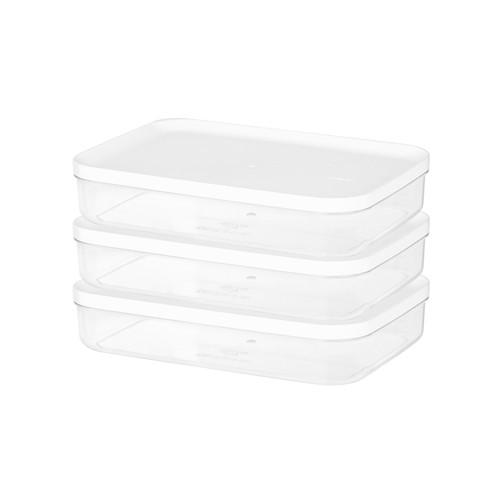 [LITEM.] System Food Container 1000ml NO. 6 White - 3Pack